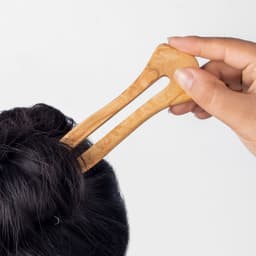 image-Handmade Hair Pin – My Olive Wood Hair Companion