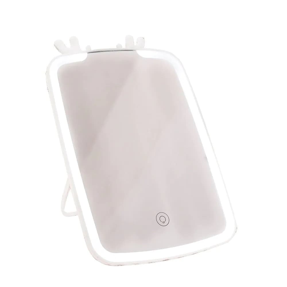 image-LED Makeup Mirror Touch Screen Vanity Mirrors USB Charging Cosmetic