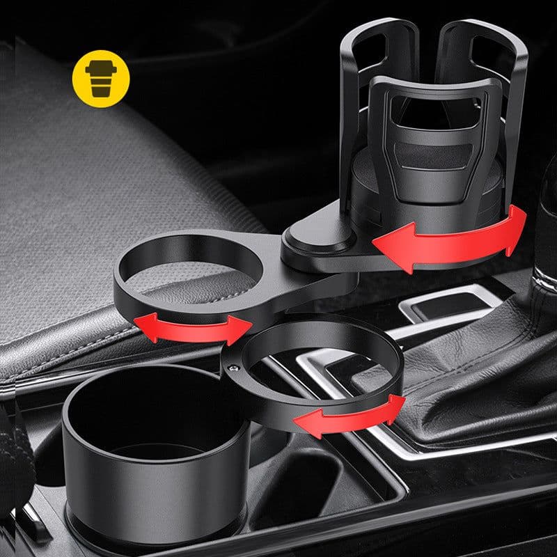 image-Multifunctional Adjustable Car Cup Holder Expander Adapter Base