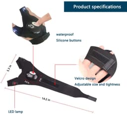 image-LED Flashlights Gloves Fingerless Lighting Gloves