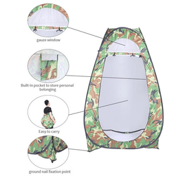 image-Portable Shower Tent Outdoor Privacy Toilet Changing Room