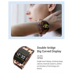 image-Smart Watch Health Monitoring Arc Glass Bracelet