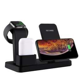 image-3-in-1 Fast Wireless Chargers Charging Pad for Mobile Phone/iWatch