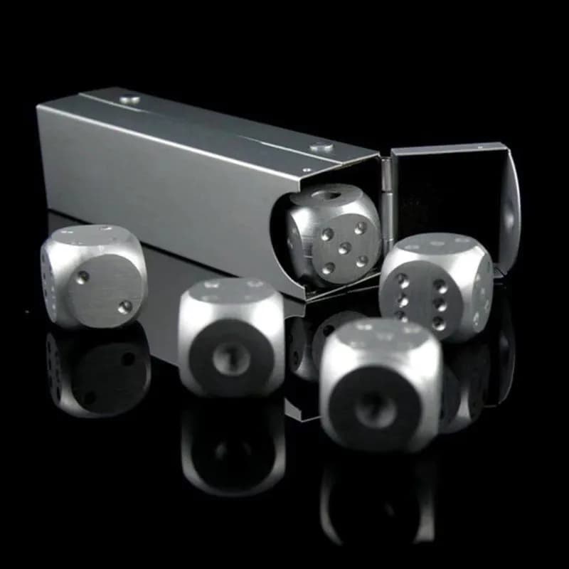 image-Aluminum Alloy Dice Set
