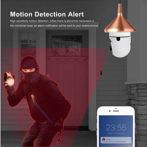 image-Mini WIRELESS WIFI LIGHT BULB CAMERA SECURITY CAMERA