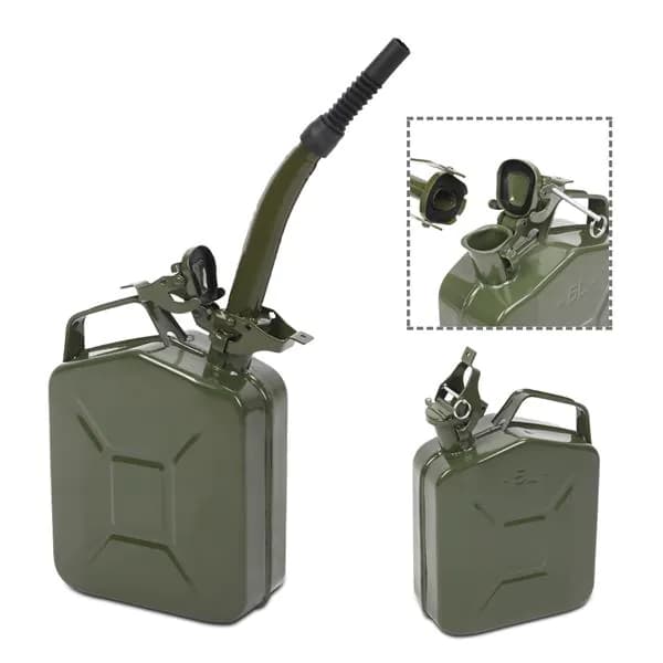 image-5L 0.6mm American Oil Barrel Army Green With Inverted Oil Pipe