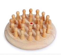 image-Kids Wooden Memory Match Stick Chess Game Fun Block Board Game