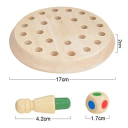 image-Kids Wooden Memory Match Stick Chess Game Fun Block Board Game