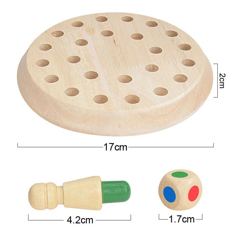image-Kids Wooden Memory Match Stick Chess Game Fun Block Board Game