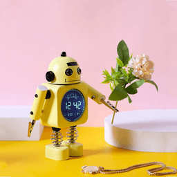 image-Robot Smart Digital Alarm Clock Temperature Display For Gifts