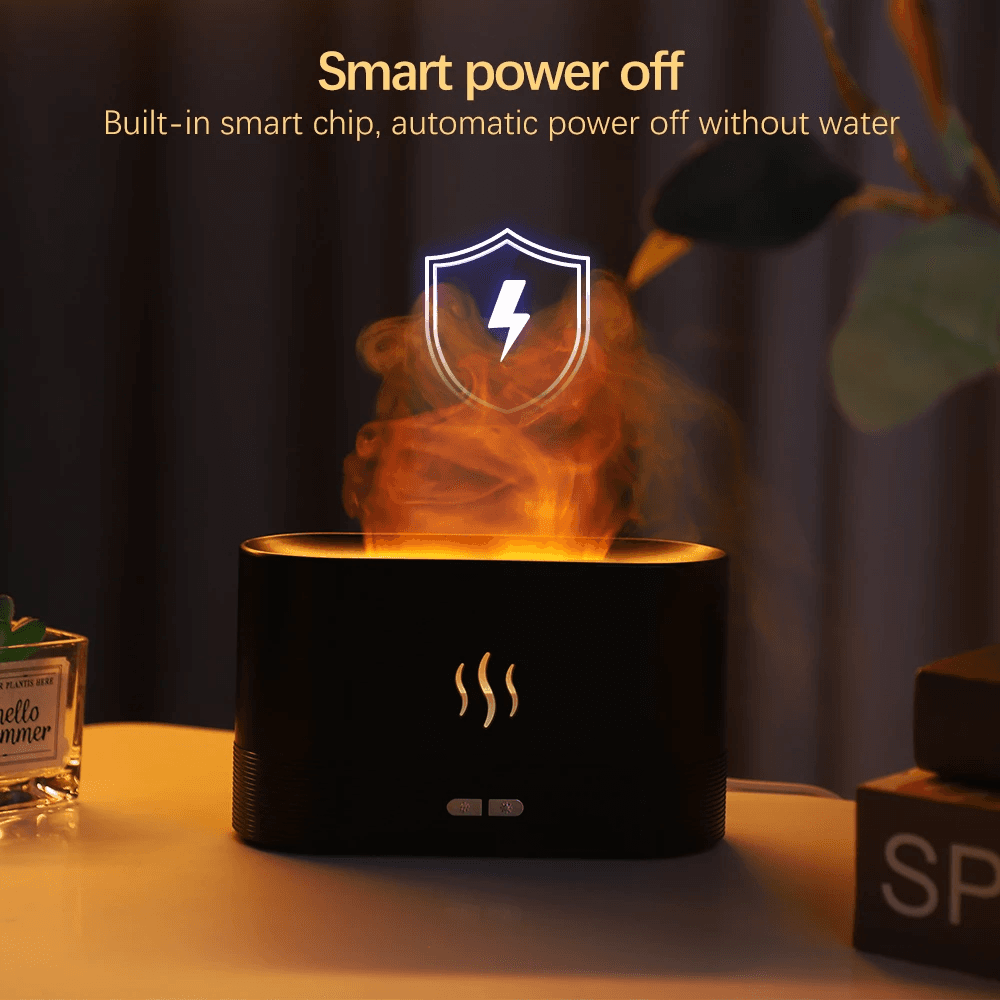 image-Simulation Flame USB Ultrasonic Humidifier Air Humidifier