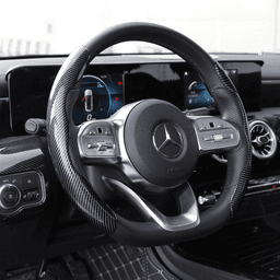 image-1Pair Carbon Fiber Universal Car Steering Wheel Cover