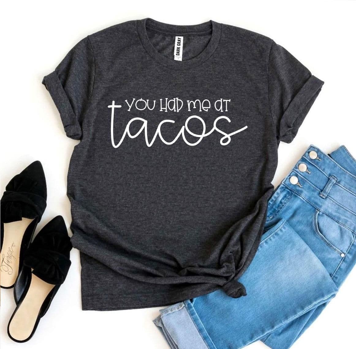 image-Bella Canvas "You Had Me At Tacos" T-Shirt - Sizes XS-3XL