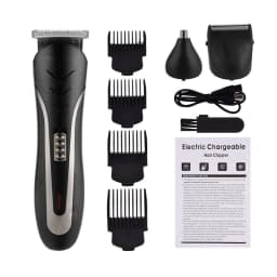 image-3 In 1 Professional Hair Trimmer Men's Hair Clipper Rechargeable Nose