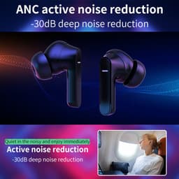 image-Active Noise Cancellation earbuds bluetooth 5.1 ANC earphone