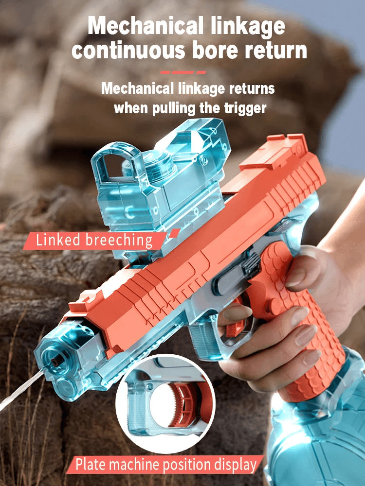 image-Electric Shooting Flashing Lights Battle Automatic Water Gun Toys
