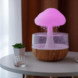 image-USB Colorful Mushroom Humidifier Rain Cloud Humidifier
