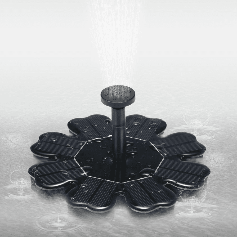 image-Solar Power Floating Fountain Garden Pool Pond Watering Kit