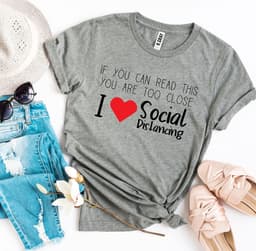 image-Bella Canvas Social Distancing T-shirt - Sizes XS-3XL