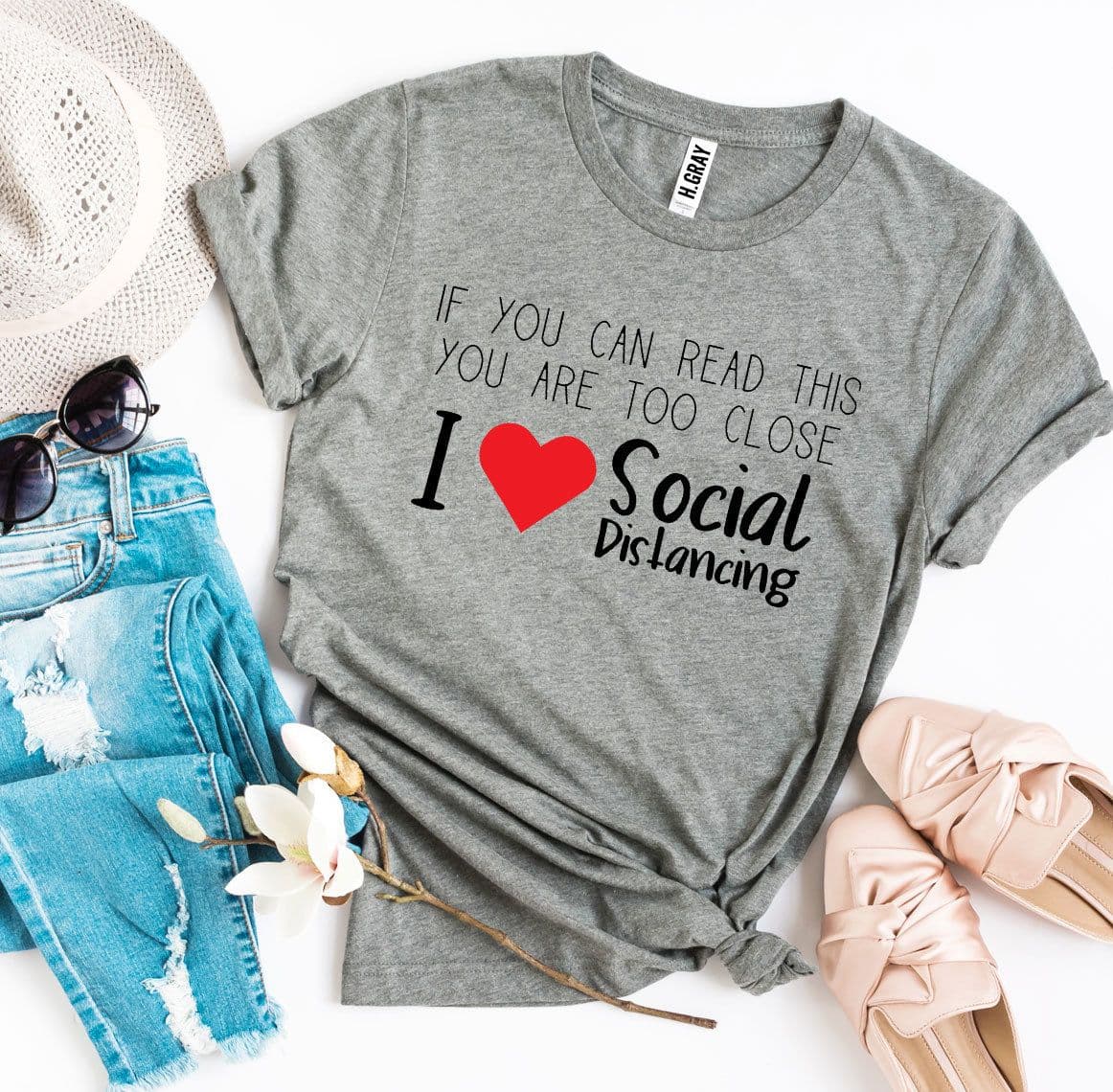 image-Bella Canvas Social Distancing T-shirt - Sizes XS-3XL
