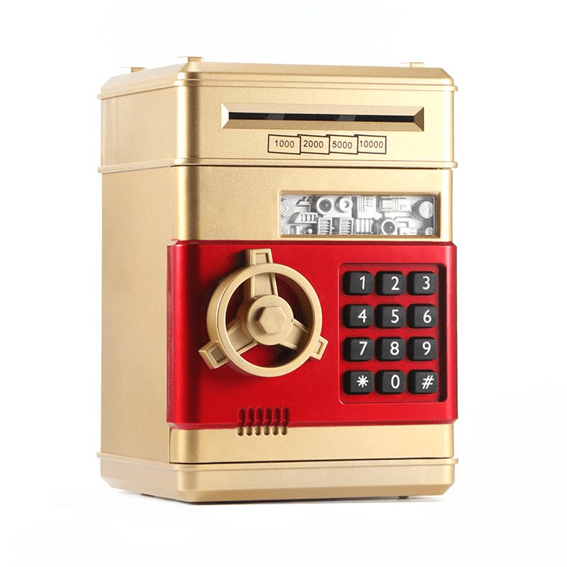 image-Automatic Electronic Piggy Bank ATM Password Money Box For Children