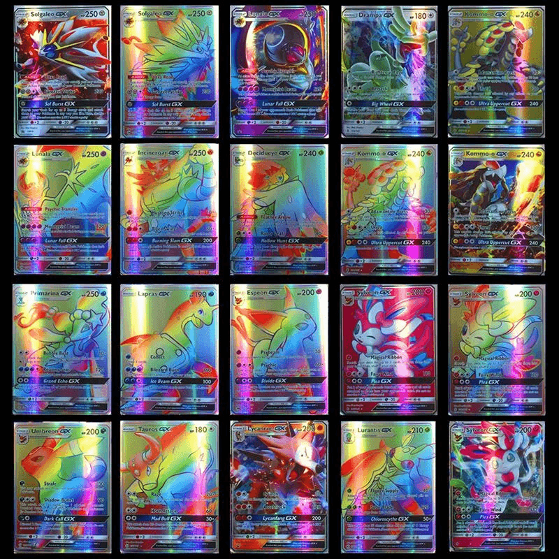 image-95 GX Pokemon Card 100/120pcs Cartoon Game Card Pokemon Card