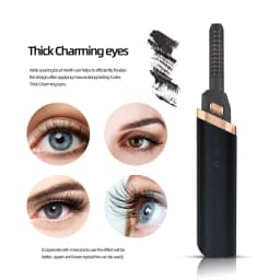 image-Mini Electric Eyelash Curler USB Rechargeable Beauty Makeup Tool