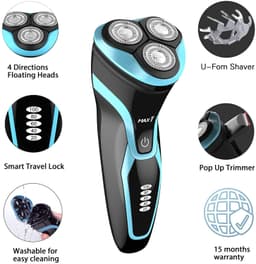 image-Electric Razor for Men Waterproof IPX7 Electric Shaver