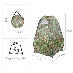 image-Portable Shower Tent Outdoor Privacy Toilet Changing Room
