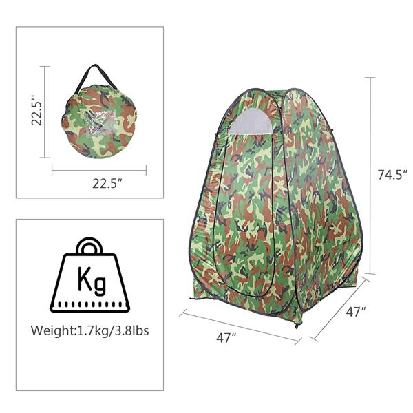 image-Portable Shower Tent Outdoor Privacy Toilet Changing Room