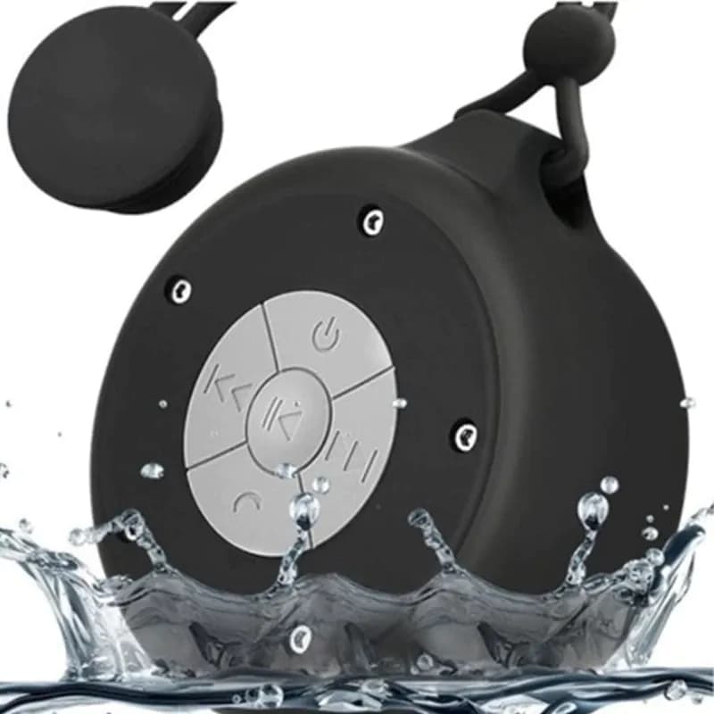 image-Mini Portable Suction Cup Wireless Bluetooth Speaker with Lanyard
