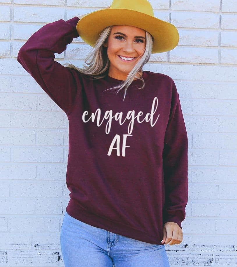 image-Engaged AF Unisex Sweatshirt - Crew Neck, 50% Cotton, 50% Polyester, 8.0 oz