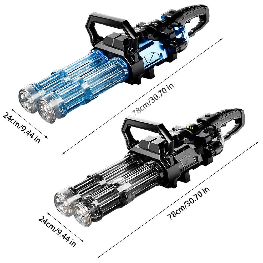 image-Electric Double Barrel Gatling Automatic Water Gun Toy