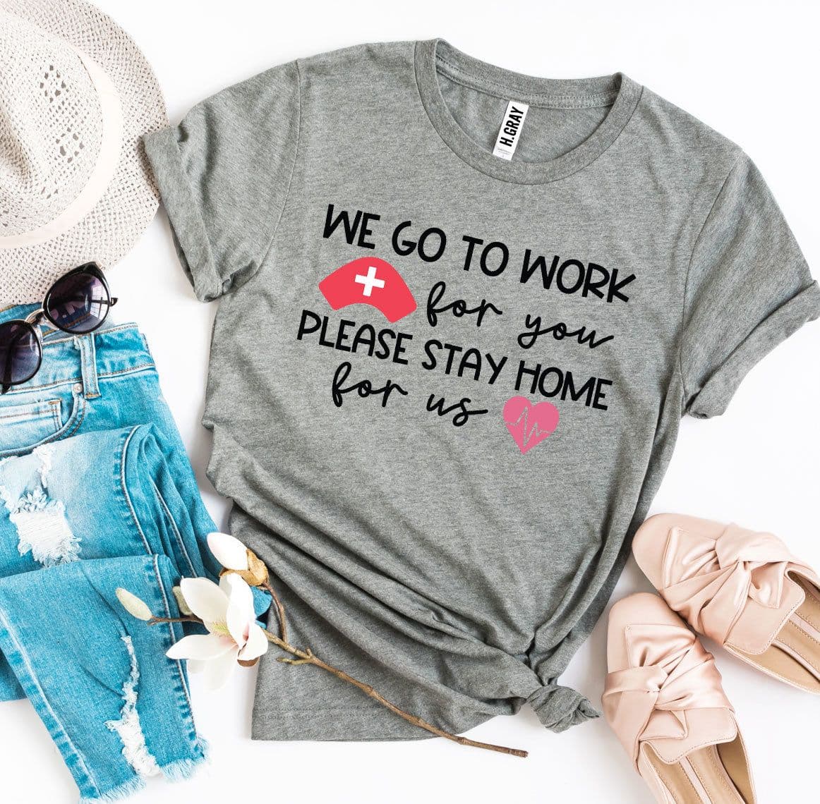 image-Bella Canvas "We Go To Work For You" T-shirt - XS to 3XL