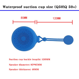 image-Mini Portable Suction Cup Wireless Bluetooth Speaker with Lanyard
