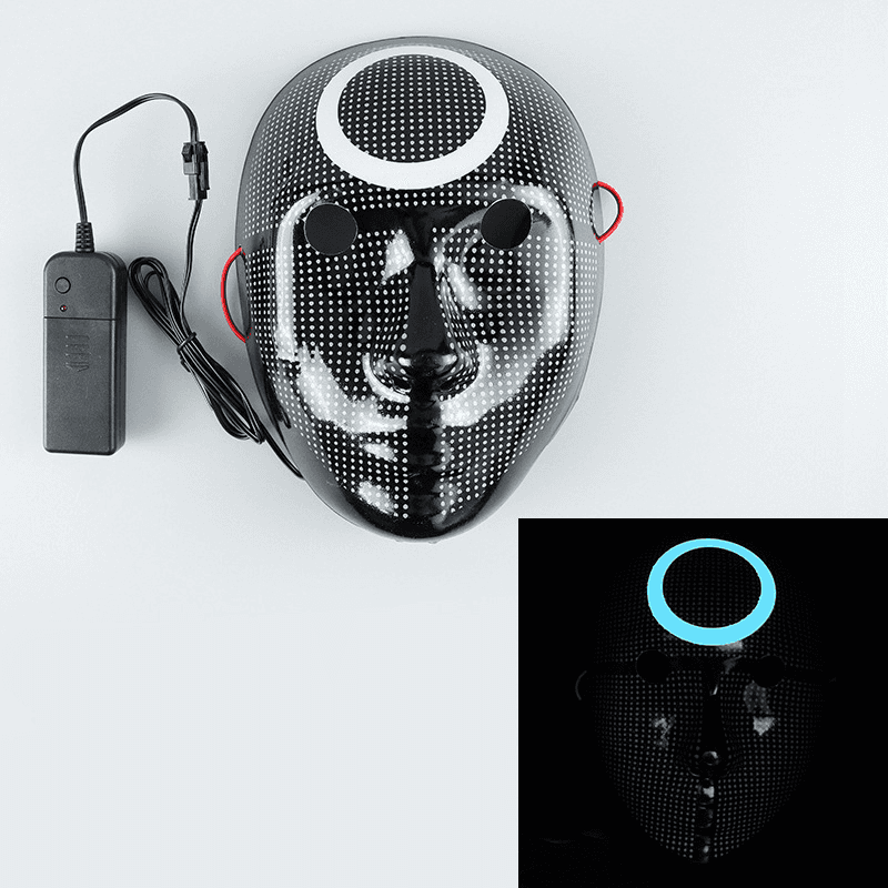 image-Cosplay Halloween Costume Squid Game Cosplay Mask with LED