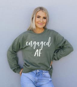 image-Engaged AF Unisex Sweatshirt - Crew Neck, 50% Cotton, 50% Polyester, 8.0 oz