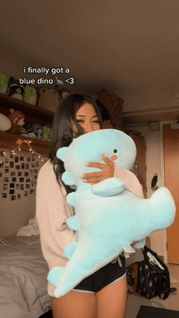 image-Lovely Dinosaur Plush Doll Ultra Soft Dino Plush Doll Dino Pillow
