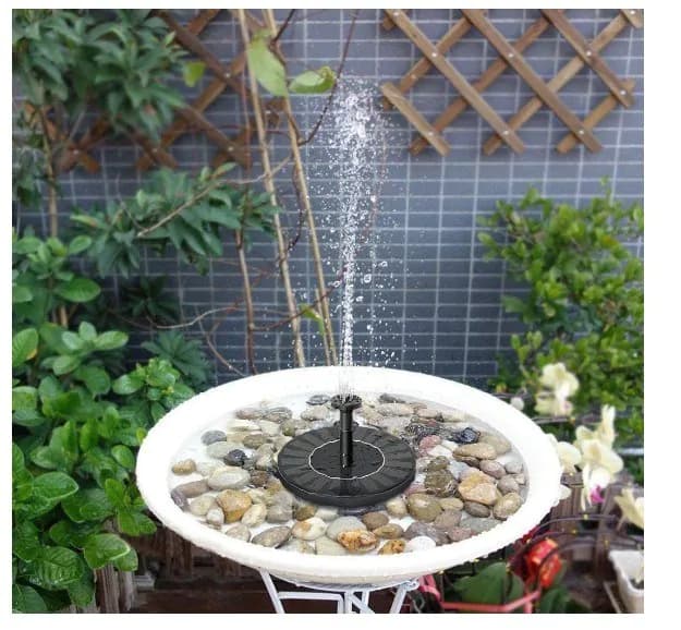 image-Solar Power Floating Fountain Garden Pool Pond Watering Kit