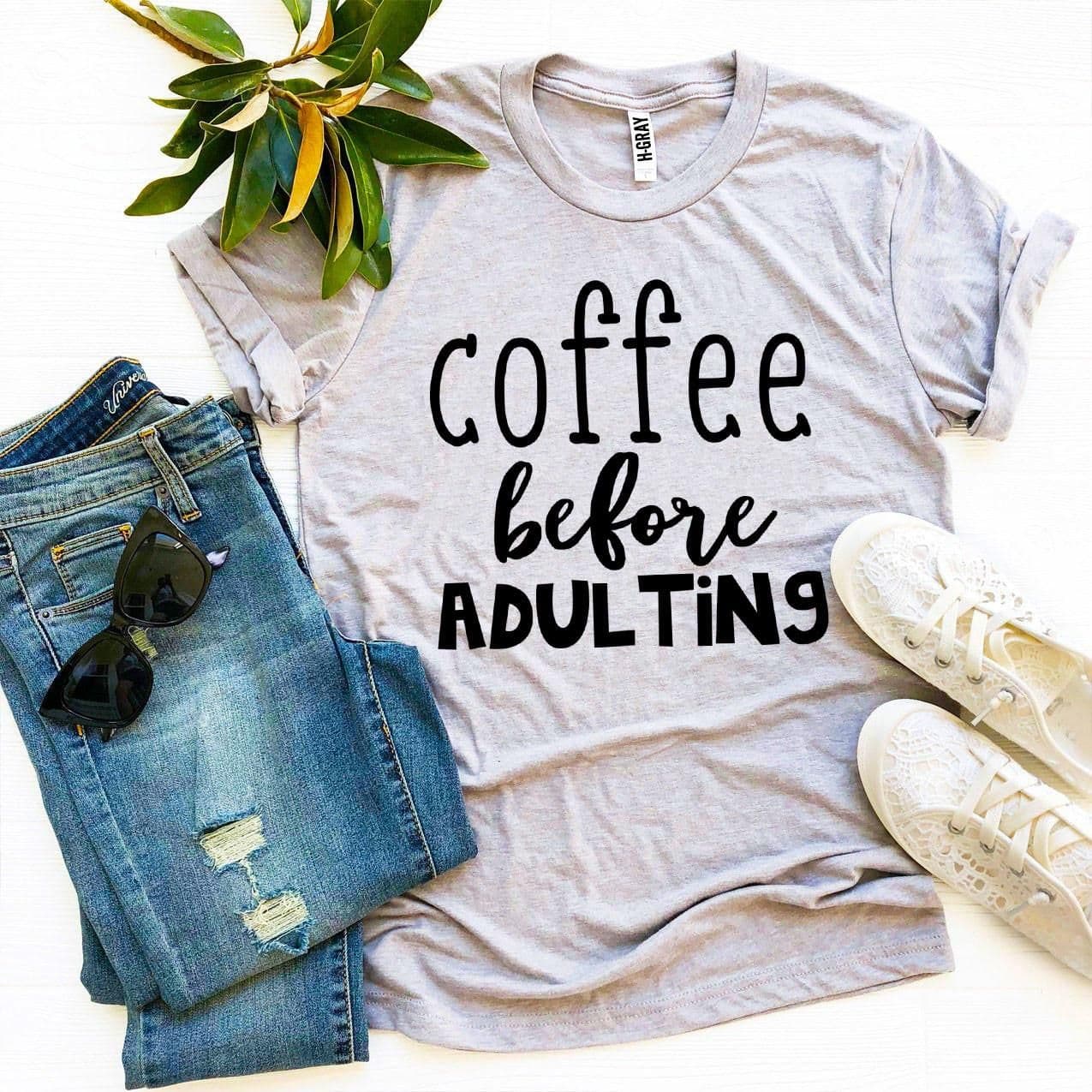 image-Coffee Before Adulting T-shirt
