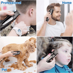 image-Professional hair clippers for men Cordless Haircut kit Beard Trimmer