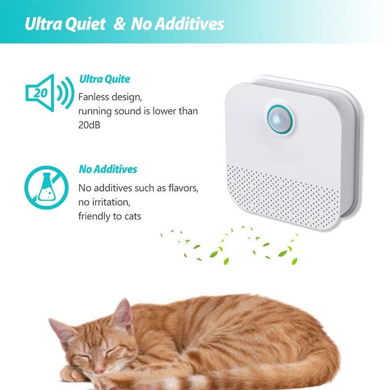 image-Mini Cat Odor Purifier for Cat Litter Box Deodorizer Dog Air Cleaner