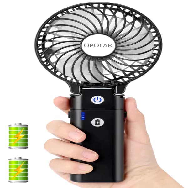 image-Portable 5200mAh Power Bank Battery Handheld USB Fan