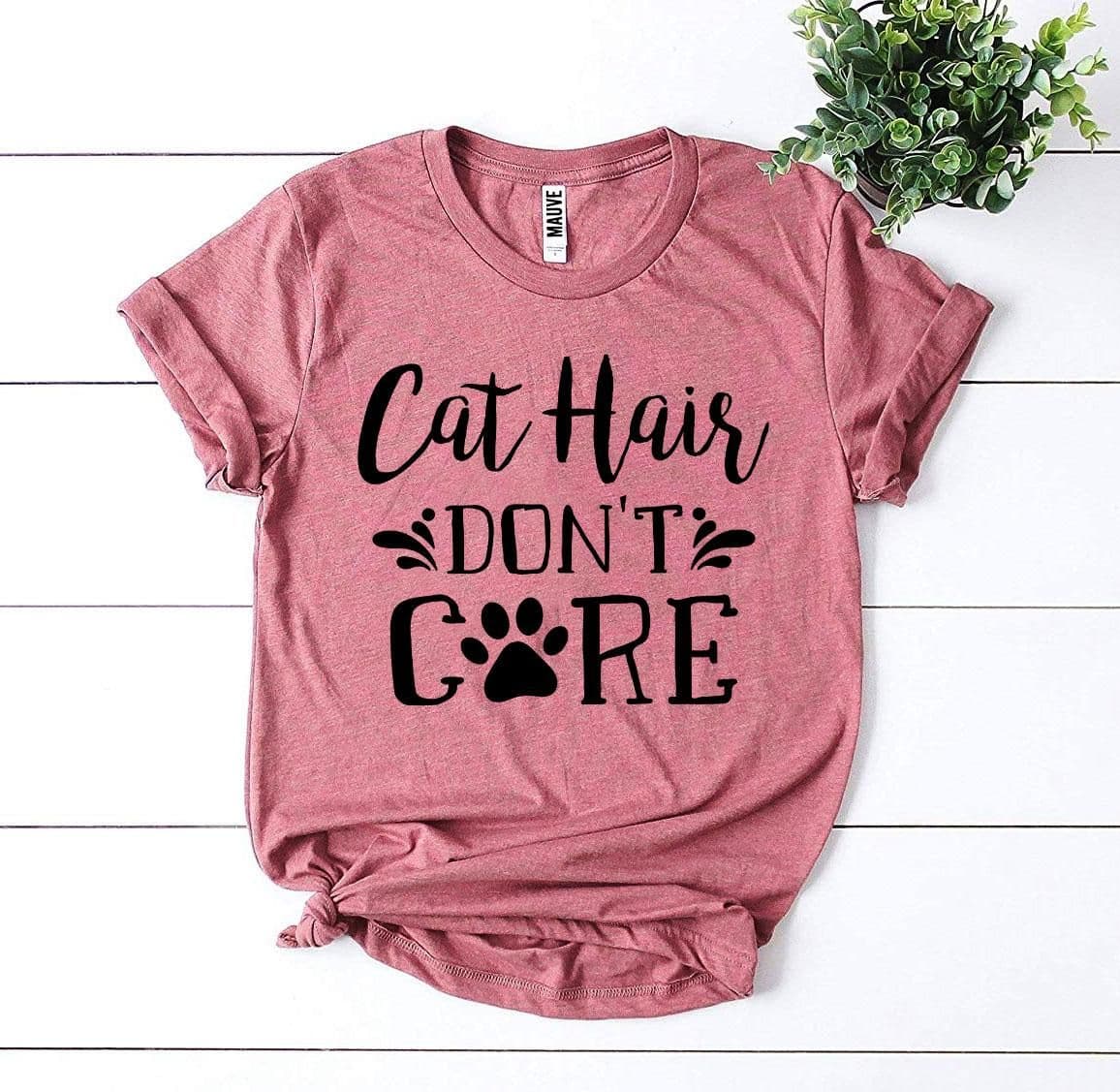 image-Bella Canvas Cat Hair Don’t Care T-shirt - Premium Cotton - Sizes XS-3XL