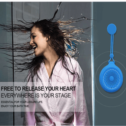 image-Mini Portable Suction Cup Wireless Bluetooth Speaker with Lanyard