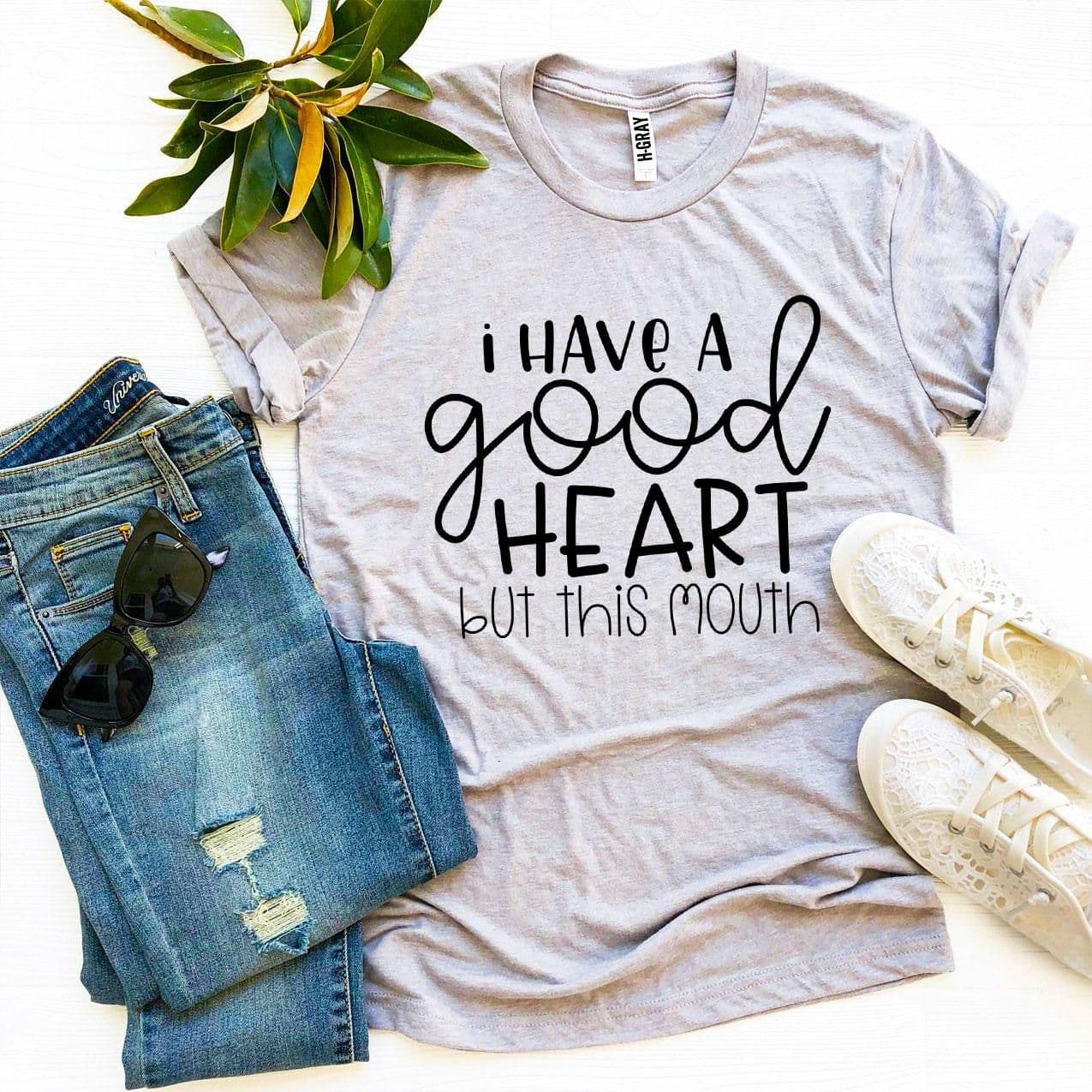 image-I Have a Good Heart But This Mouth T-shirt