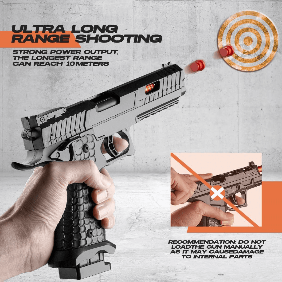 image-Automatic Shell Ejection Soft Bullet Toys Gun