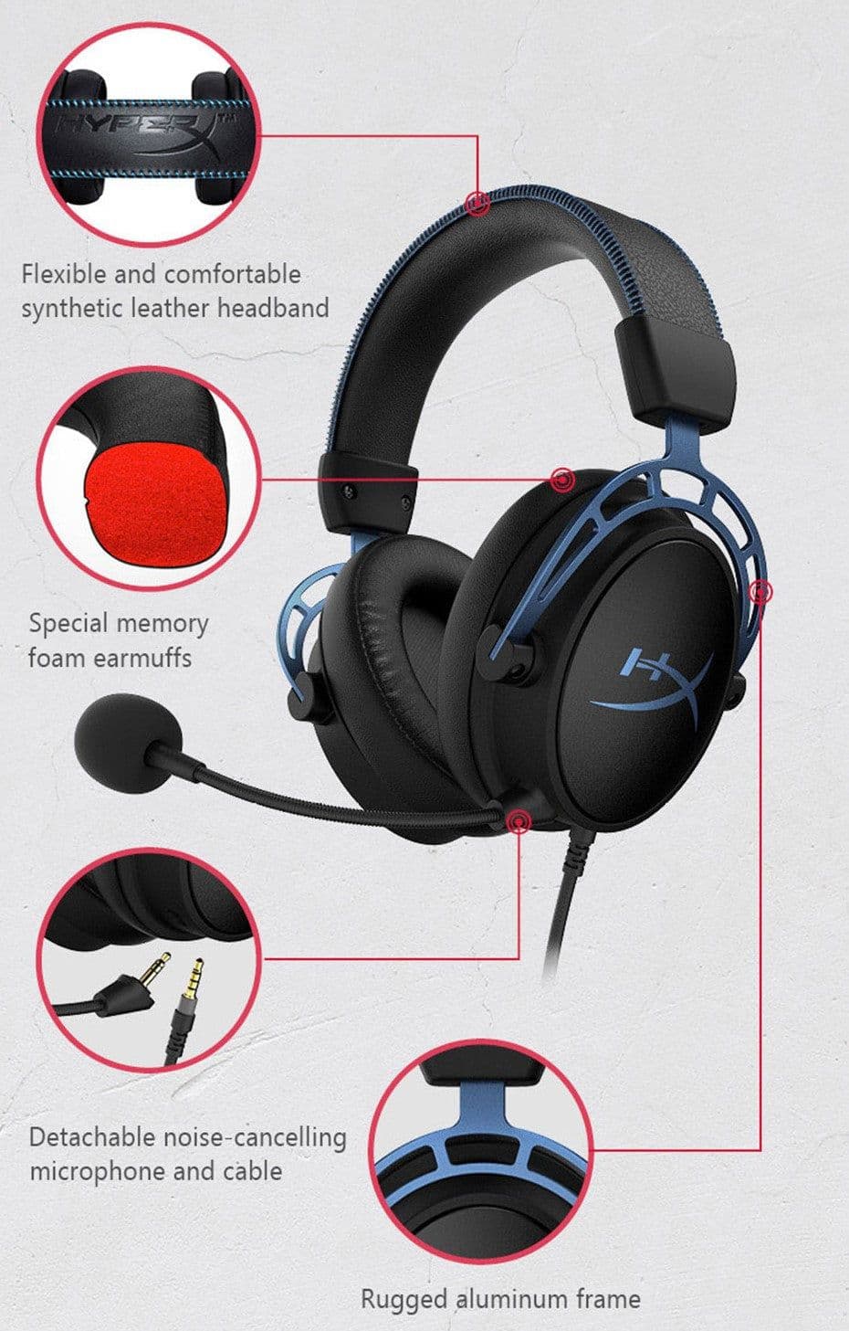 image-7.1 surround sound Gaming Headphone with Microphone