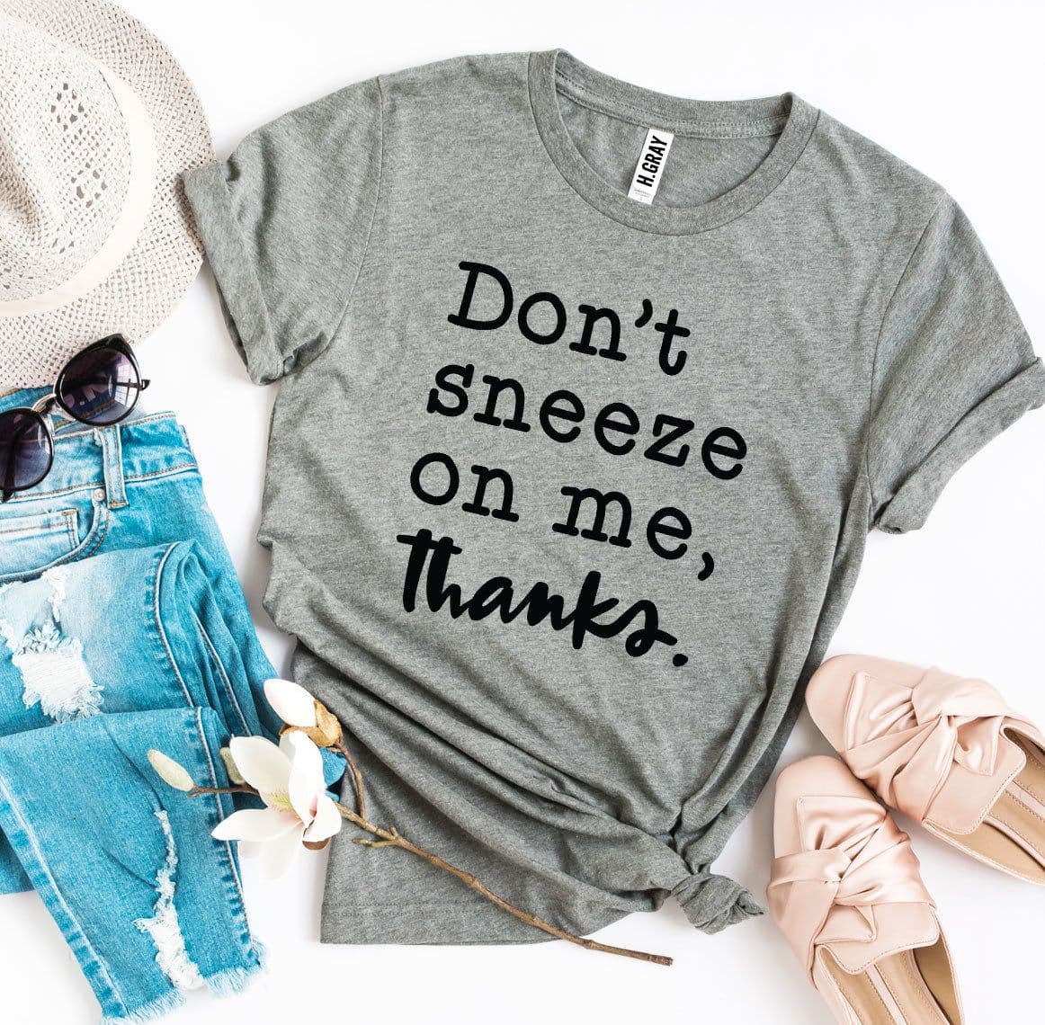 image-Bella Canvas "Don't Sneeze On Me" T-shirt - Cotton - Sizes XS-3XL