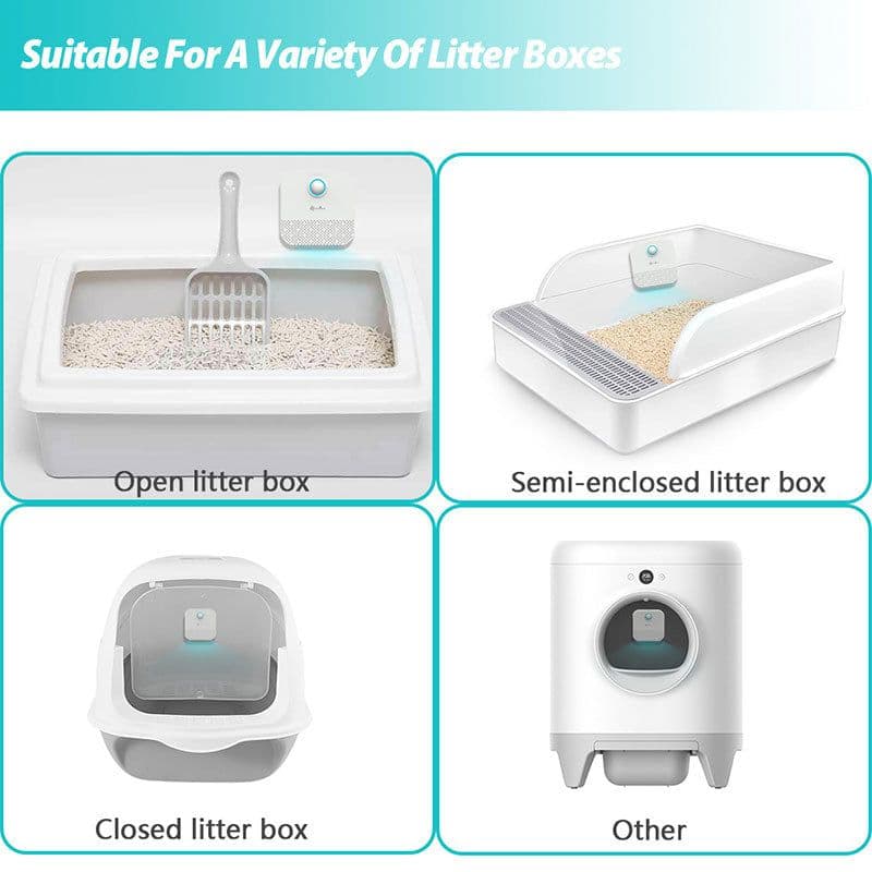 image-Mini Cat Odor Purifier for Cat Litter Box Deodorizer Dog Air Cleaner